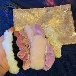 Scrunchies and pouch